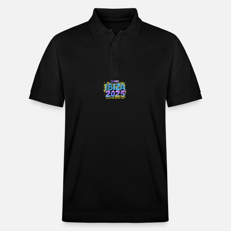 Ibiza 2025 Krone - Stanley/Stella Unisex Bio-Poloshirt PREPSTER - Schwarz