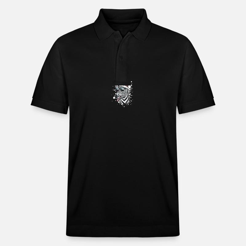 Zebra Weihnachten Lustig - Stanley/Stella Unisex Bio-Poloshirt PREPSTER - Schwarz
