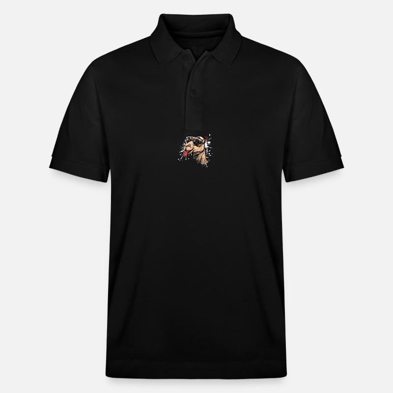 Camel Noël drôle - Polo PREPSTER bio Stanley/Stella Unisexe - noir