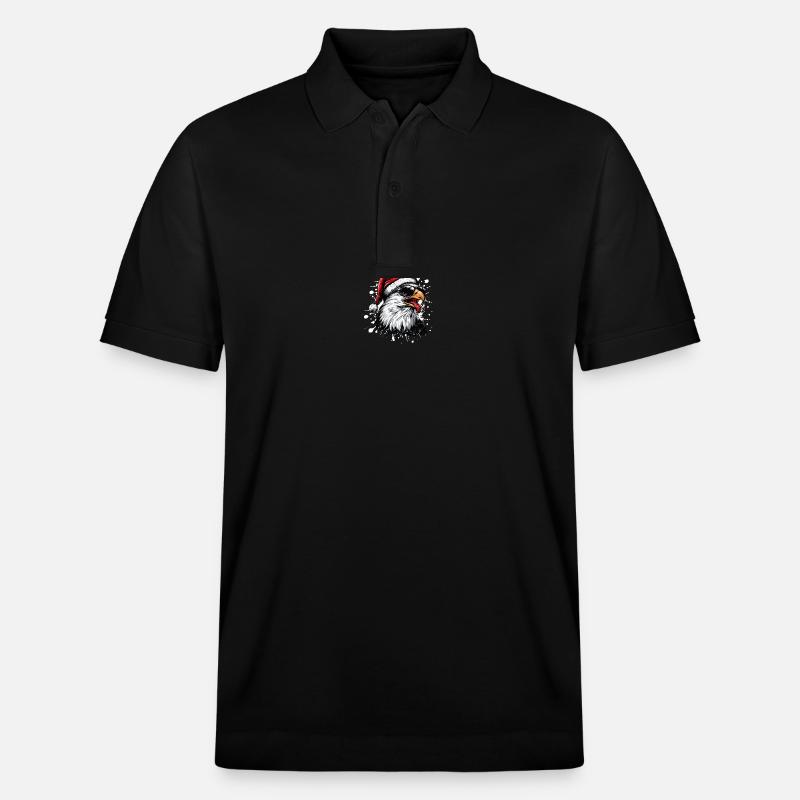 Aigle Noël Drôle - Polo PREPSTER bio Stanley/Stella Unisexe - noir