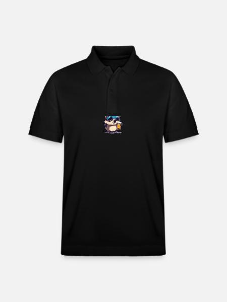 Igel Apres Ski Bier - Stanley/Stella Unisex Bio-Poloshirt PREPSTER - Schwarz