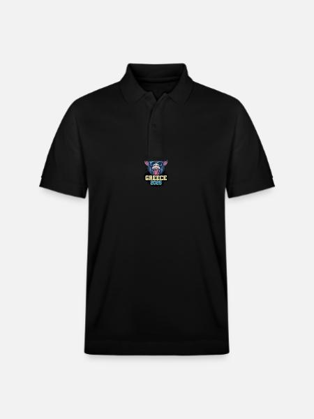 Greece 2025 Monkey - Stanley/Stella Unisex Organic Polo Shirt PREPSTER - black