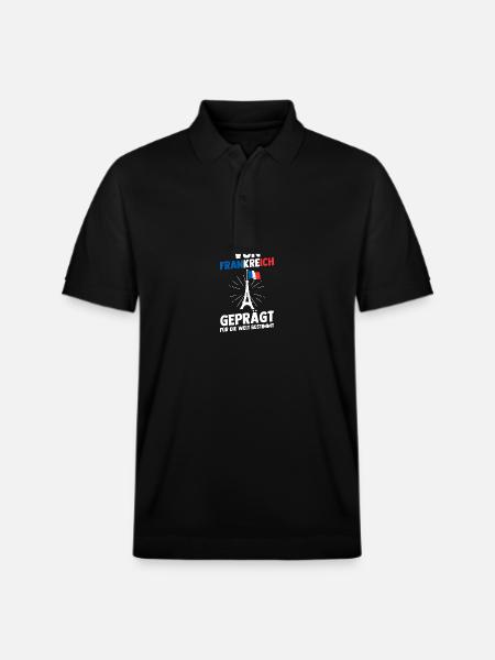 French French France - Stanley/Stella Unisex Organic Polo Shirt PREPSTER - black