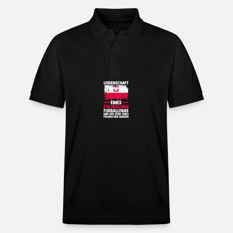 Pole Polnisch Polen - Stanley/Stella Unisex Bio-Poloshirt PREPSTER - Schwarz