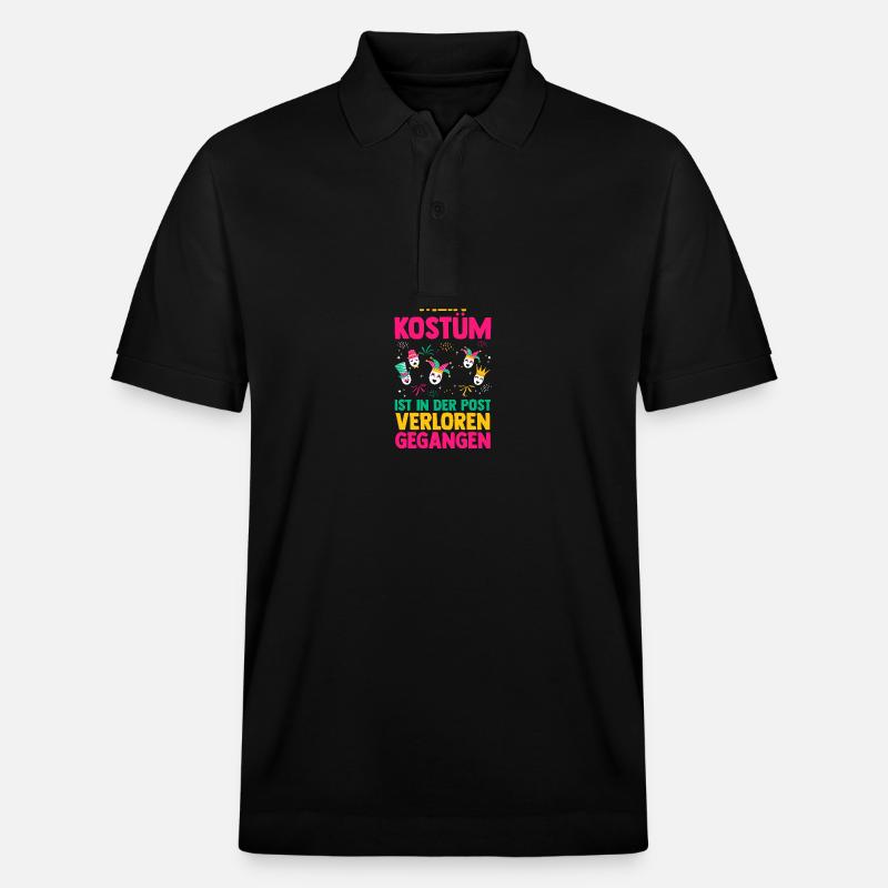 Costume de carnaval Carnaval - Polo PREPSTER bio Stanley/Stella Unisexe - noir