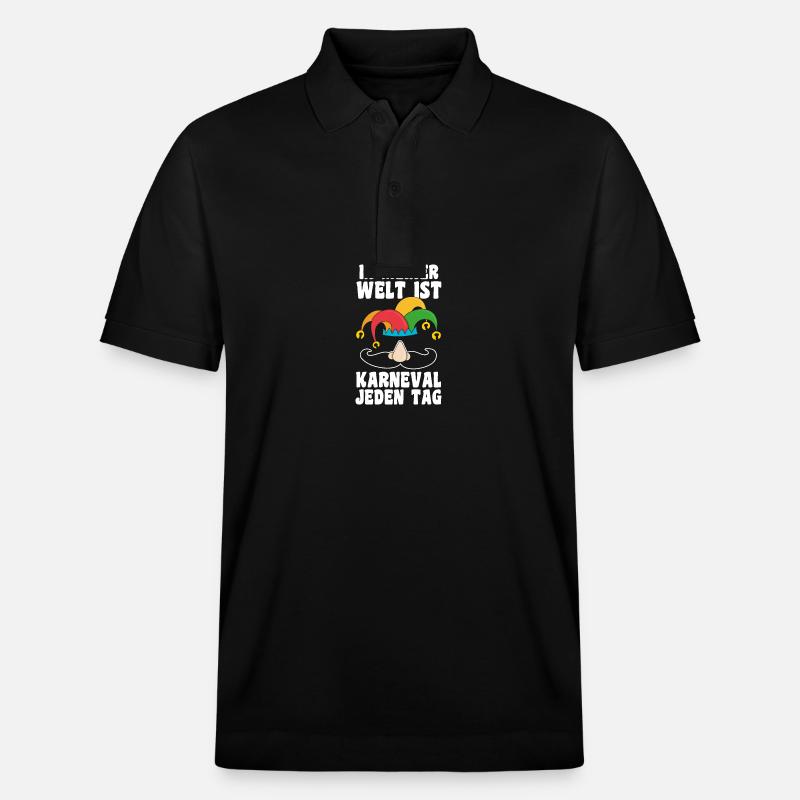 Costume de carnaval Carnaval - Polo PREPSTER bio Stanley/Stella Unisexe - noir