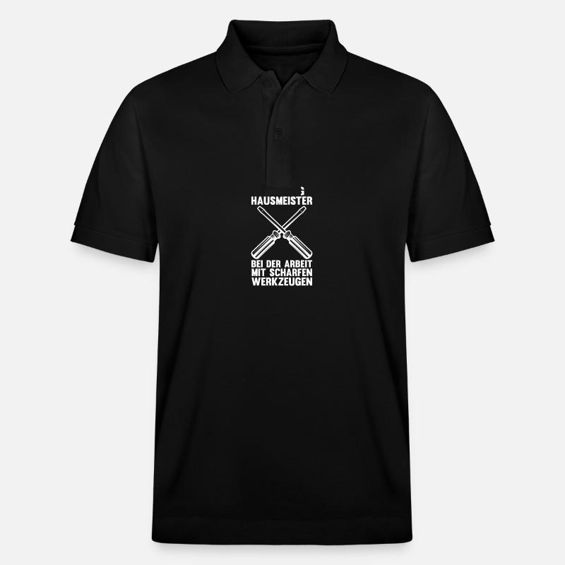 Facility Manager Gardien Gardien - Polo PREPSTER bio Stanley/Stella Unisexe - noir
