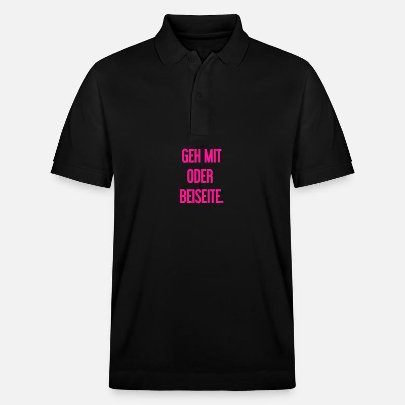 Geh mit oder beiseite - Stanley/Stella Unisex Bio-Poloshirt PREPSTER - Schwarz