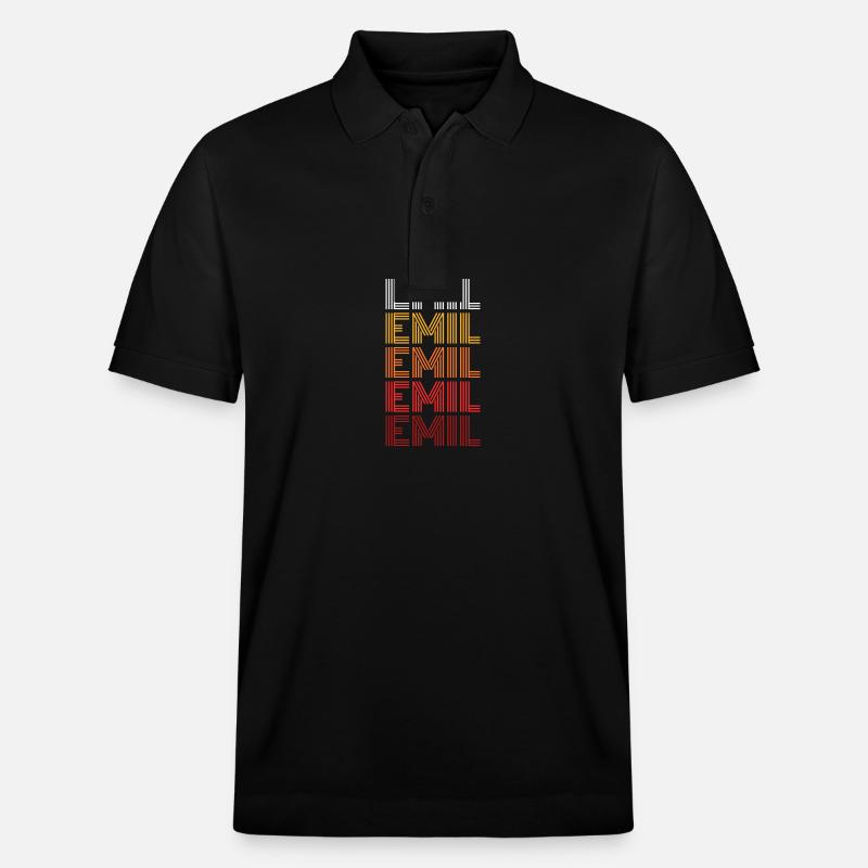 Emil - Polo PREPSTER bio Stanley/Stella Unisexe - noir