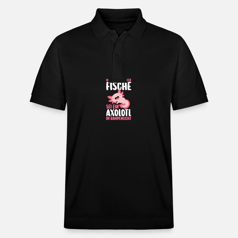 Axolotl - Polo PREPSTER bio Stanley/Stella Unisexe - noir