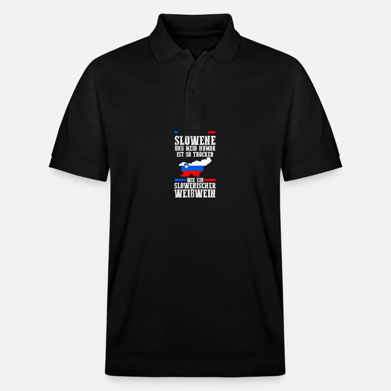 Slowenen Slowenien - Stanley/Stella Unisex Bio-Poloshirt PREPSTER - Schwarz