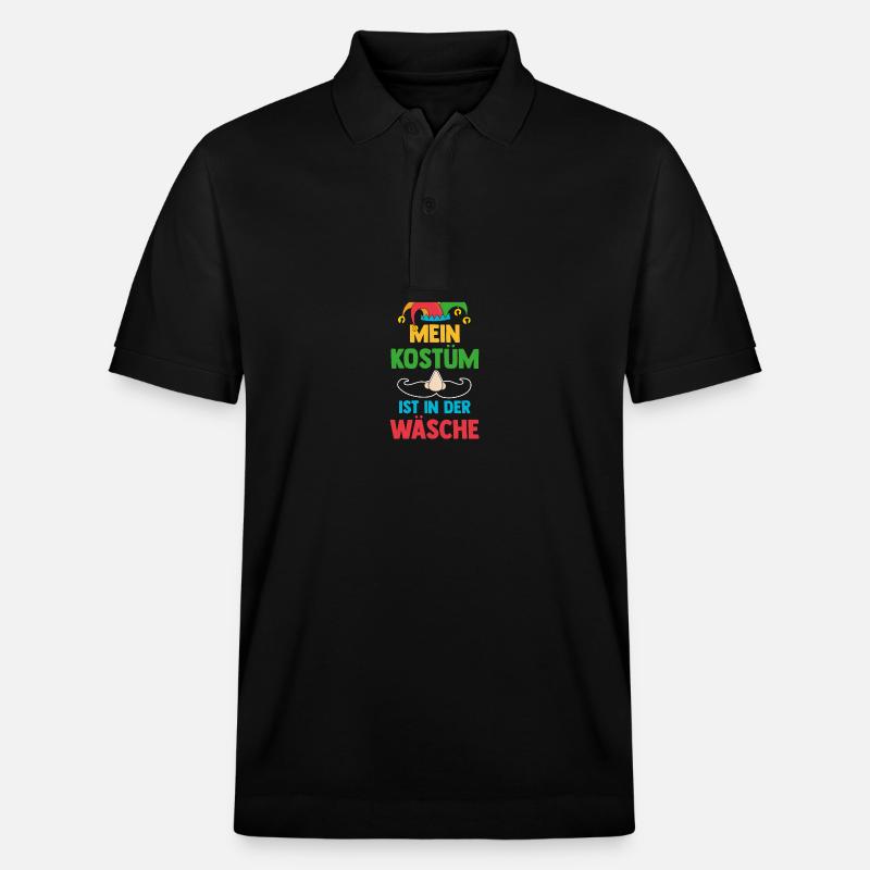 Costume de carnaval Carnaval - Polo PREPSTER bio Stanley/Stella Unisexe - noir