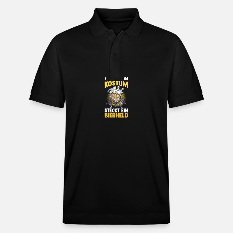 Costume de carnaval Carnaval - Polo PREPSTER bio Stanley/Stella Unisexe - noir