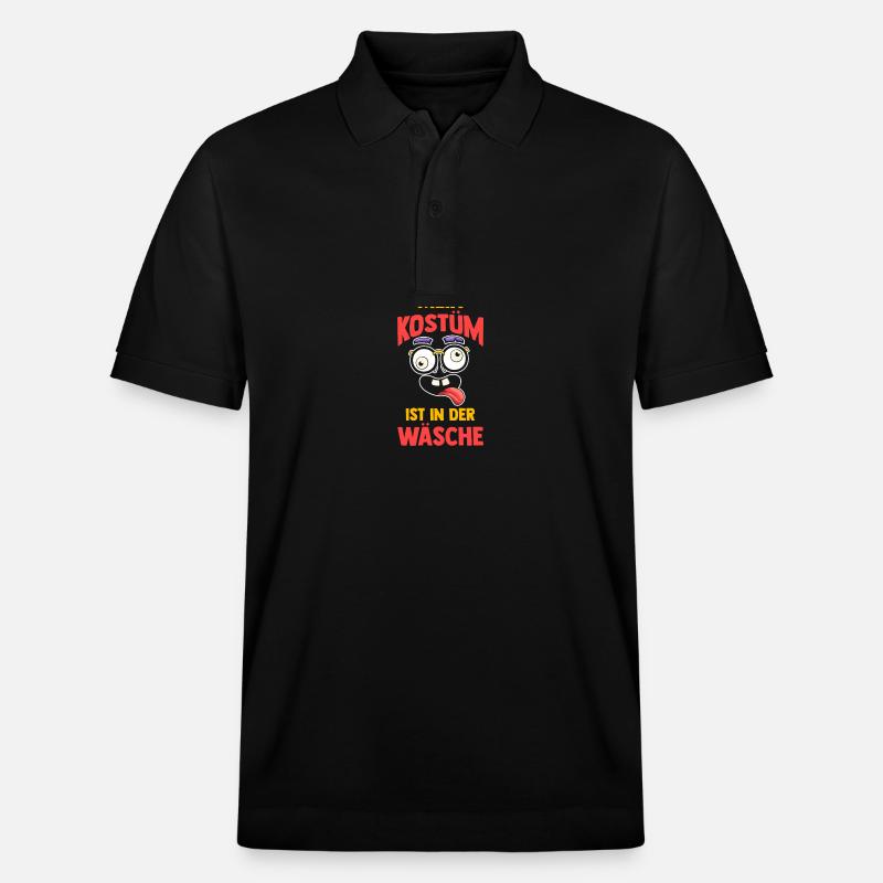 Costume de carnaval Carnaval - Polo PREPSTER bio Stanley/Stella Unisexe - noir