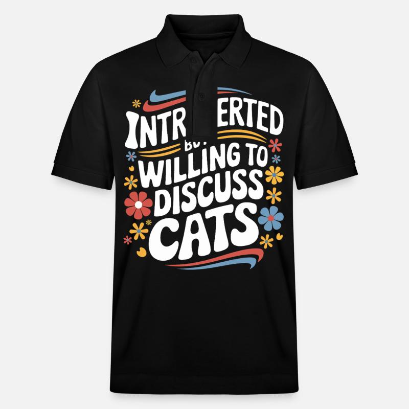Introvertierter asozialer introvertierter - Stanley/Stella Unisex Bio-Poloshirt PREPSTER - Schwarz