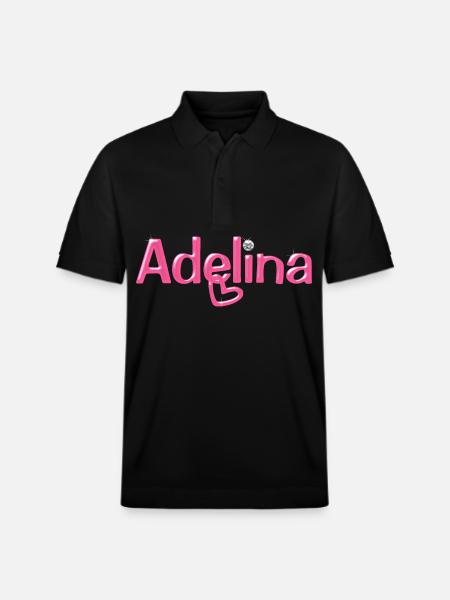 Adelina Name Ballonschrift - Stanley/Stella Unisex Bio-Poloshirt PREPSTER - Schwarz