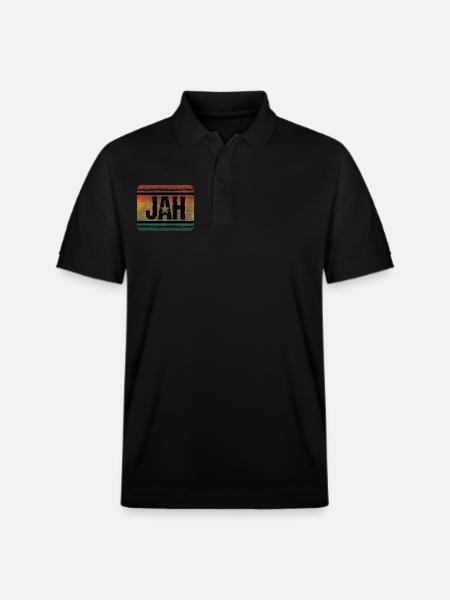 Jah Reggae - Stanley/Stella Unisex Organic Polo Shirt PREPSTER - black
