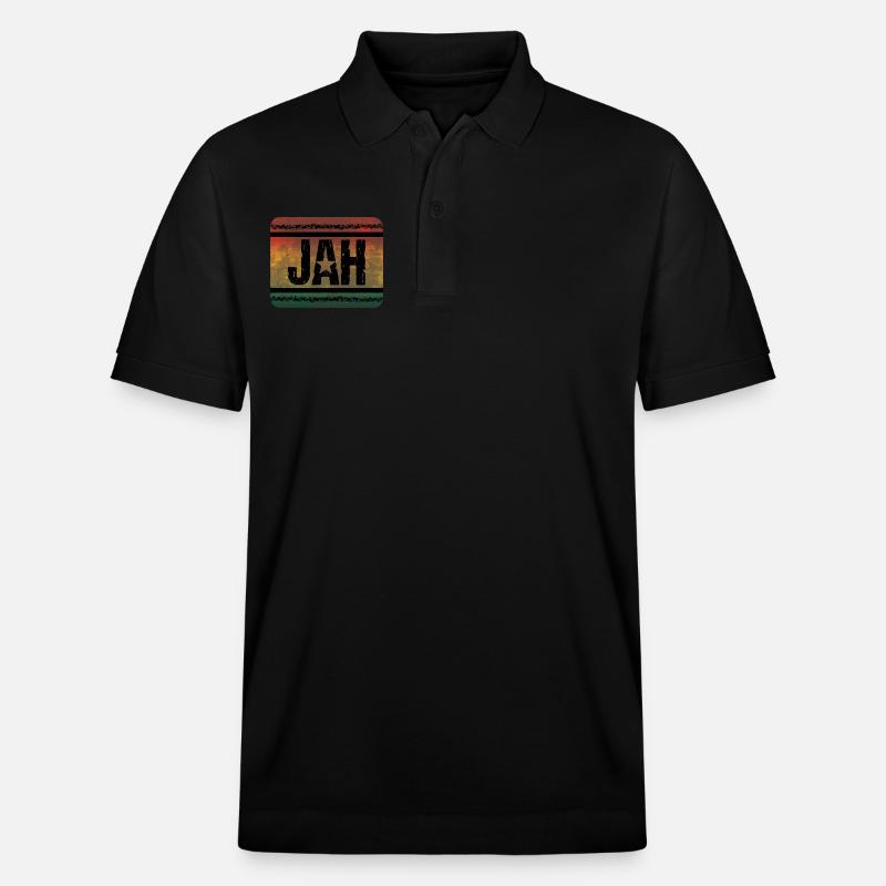Jah Reggae - Stanley/Stella Unisex Bio-Poloshirt PREPSTER - Schwarz