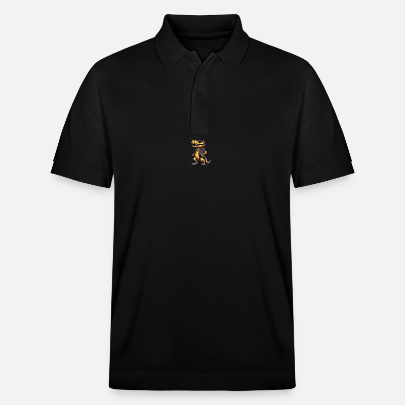 Dinosaure T-Rex Cool Summer - Polo PREPSTER bio Stanley/Stella Unisexe - noir