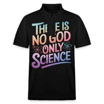 Atheismus Atheist Anti-Religion Agnostiker - Stanley/Stella Unisex Bio-Poloshirt PREPSTER - Schwarz - Vorne - Roxy (174cm) & Andy (188cm)