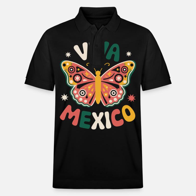 Mexique Mexique Mexicain Espagnol - Polo PREPSTER bio Stanley/Stella Unisexe - noir