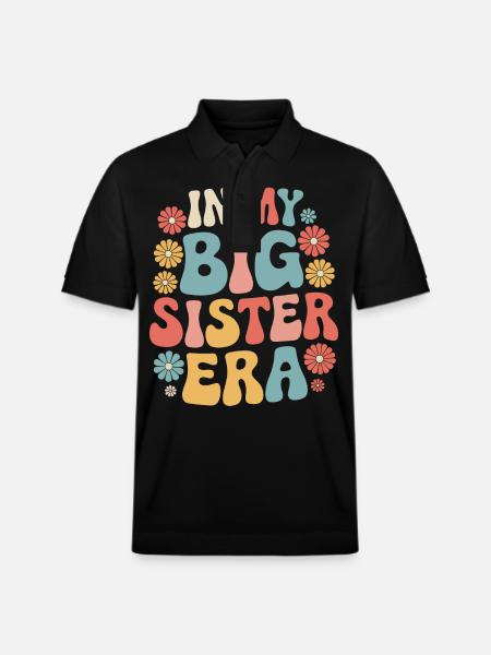 Sister Sibling Family - Stanley/Stella Unisex Organic Polo Shirt PREPSTER - black