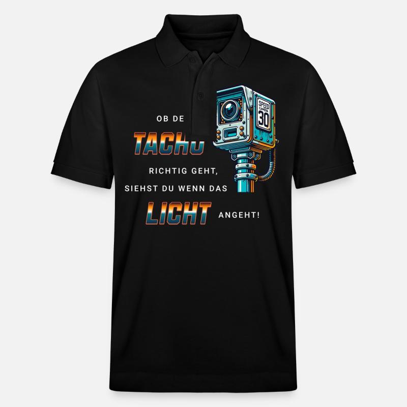 Auto Tuning Blitzer Spruch - Stanley/Stella Unisex Bio-Poloshirt PREPSTER - Schwarz