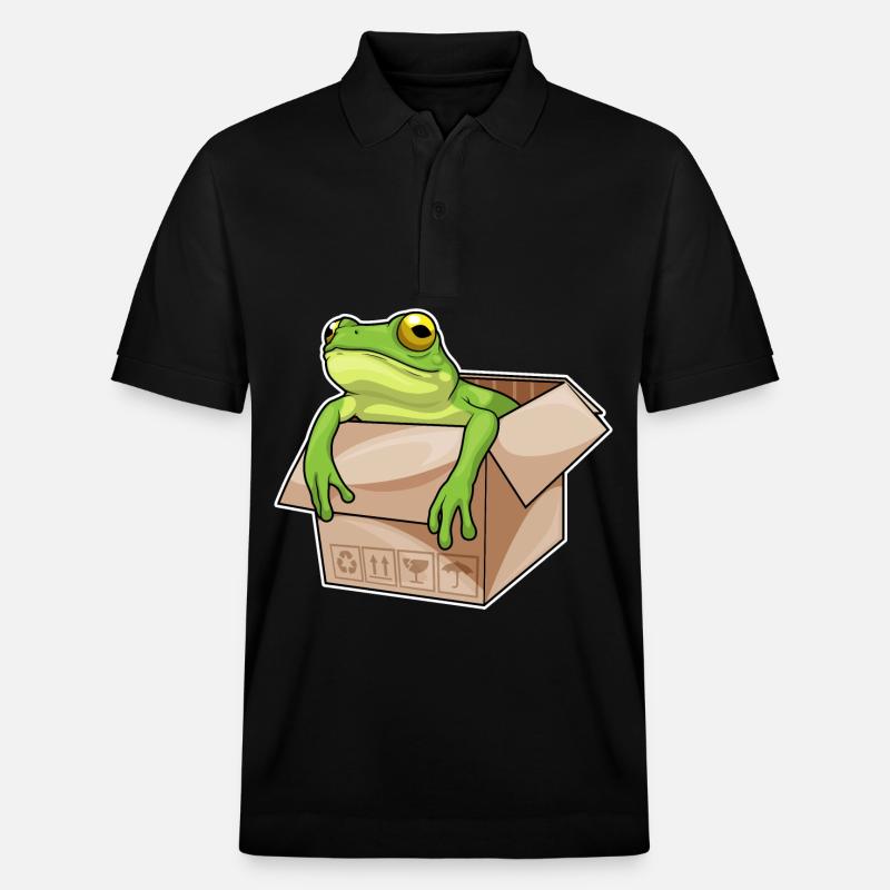 Frosch Karton - Stanley/Stella Unisex Bio-Poloshirt PREPSTER - Schwarz