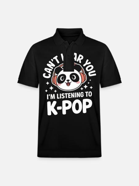 K-Pop Music Korean Pop - Stanley/Stella Unisex Organic Polo Shirt PREPSTER - black