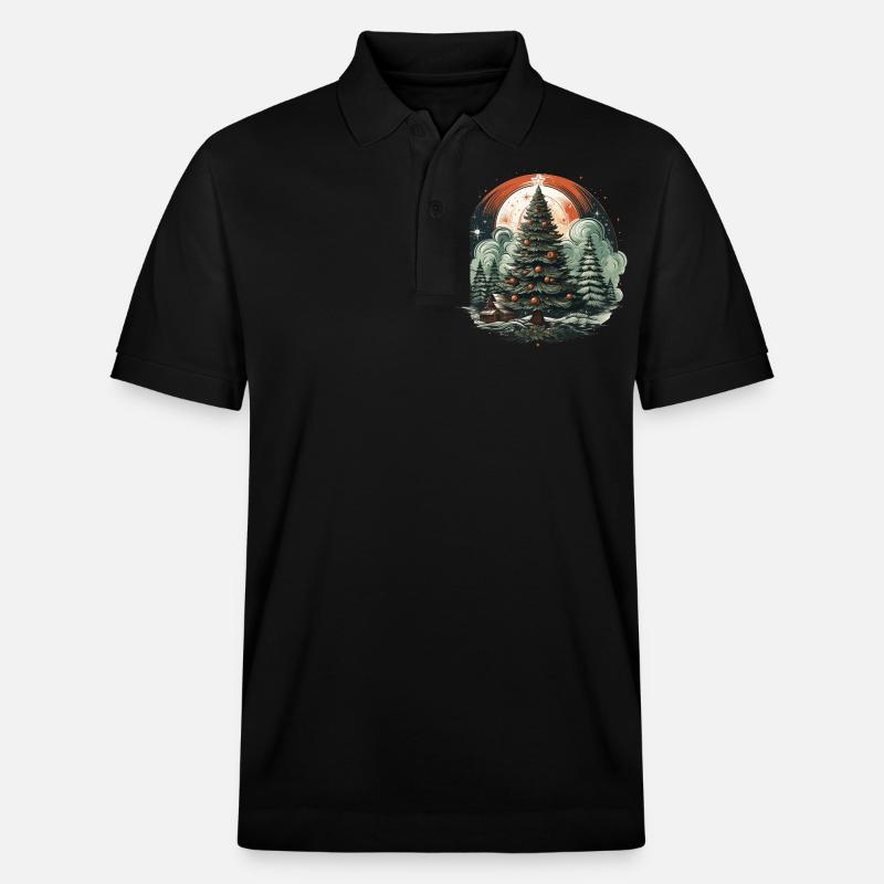 Weihnachtsbaum - Stanley/Stella Unisex Bio-Poloshirt PREPSTER - Schwarz