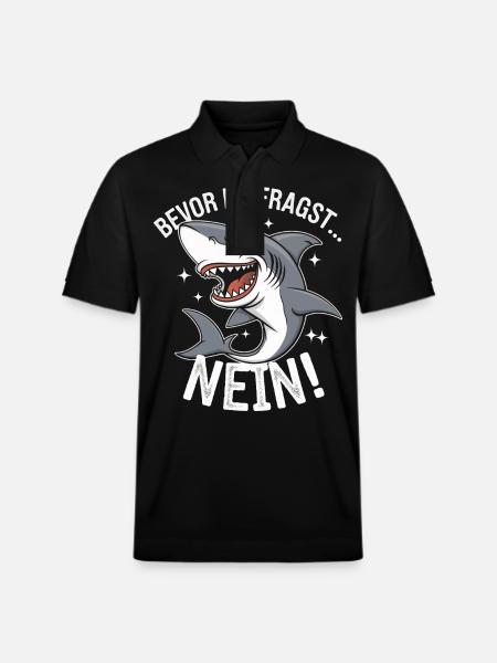 Requin Requin Requins Requin - Polo PREPSTER bio Stanley/Stella Unisexe - noir