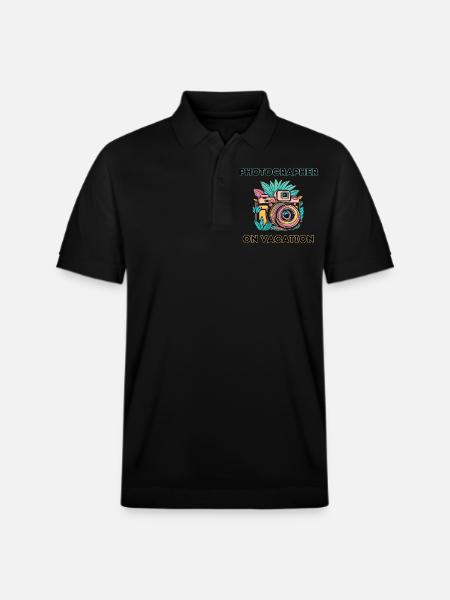 Fotograf im Urlaub - Stanley/Stella Unisex Bio-Poloshirt PREPSTER - Schwarz