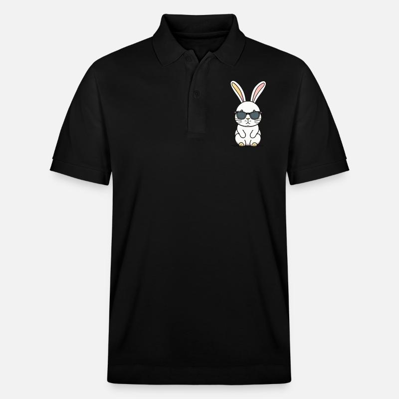 Rabbit Sonnenbrille - Stanley/Stella Unisex Bio-Poloshirt PREPSTER - Schwarz