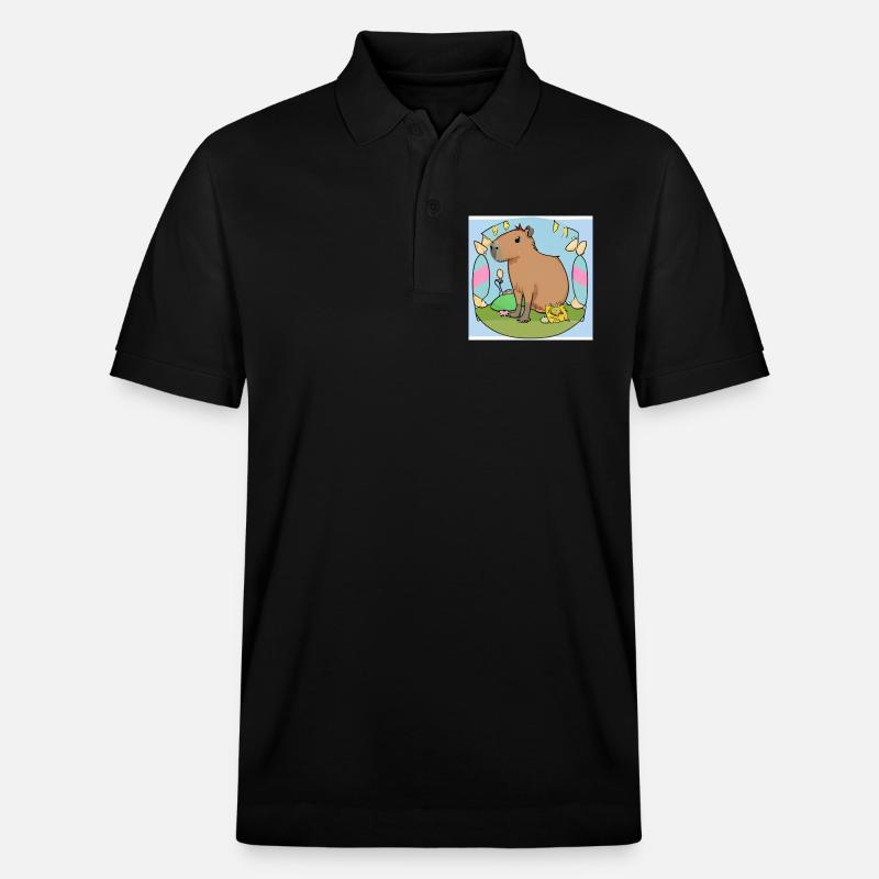 Capybara de Pâques - Polo PREPSTER bio Stanley/Stella Unisexe - noir