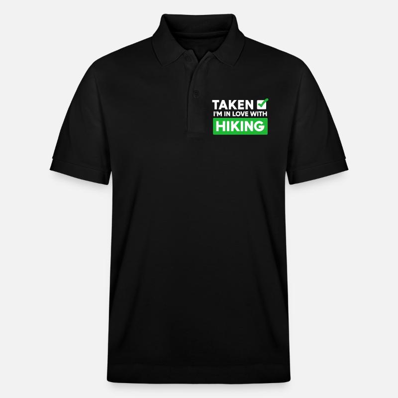 Wanderer Statement Wanderung Wandern Bergwandern - Stanley/Stella Unisex Bio-Poloshirt PREPSTER - Schwarz