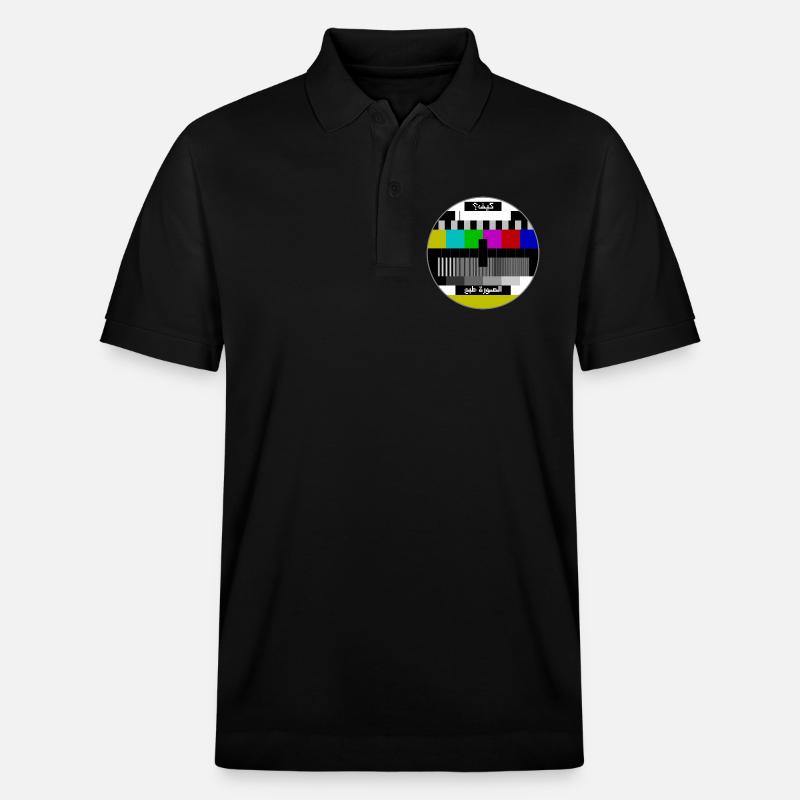 Test pattern arabic - Stanley/Stella Unisex Organic Polo Shirt PREPSTER - black