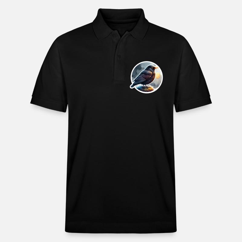 Amsel - Stanley/Stella Unisex Bio-Poloshirt PREPSTER - Schwarz