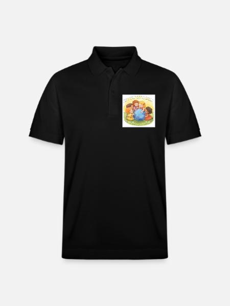Peace begins with each of us - Stanley/Stella Unisex Organic Polo Shirt PREPSTER - black
