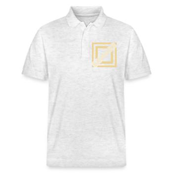 Job Builder - Stanley/Stella Unisex Organic Polo Shirt PREPSTER - heather white - Front - Roxy (174cm) & Andy (188cm)