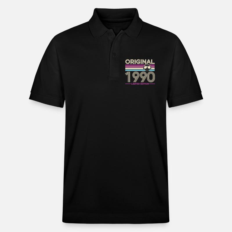 Original 1990 Édition Limite - Polo PREPSTER bio Stanley/Stella Unisexe - noir