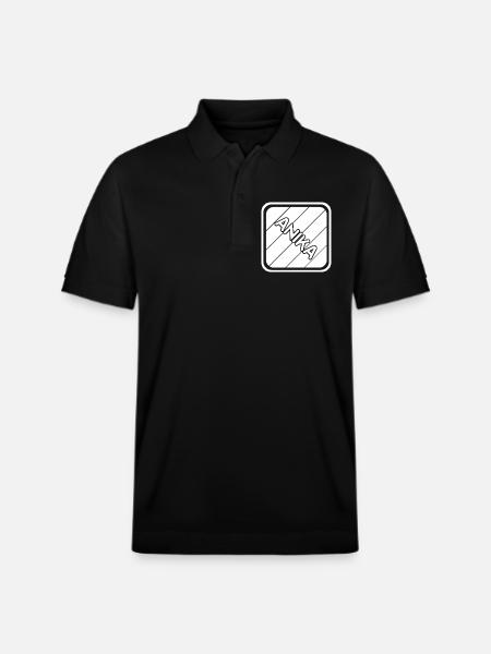 Anika as a first name - Stanley/Stella Unisex Organic Polo Shirt PREPSTER - black