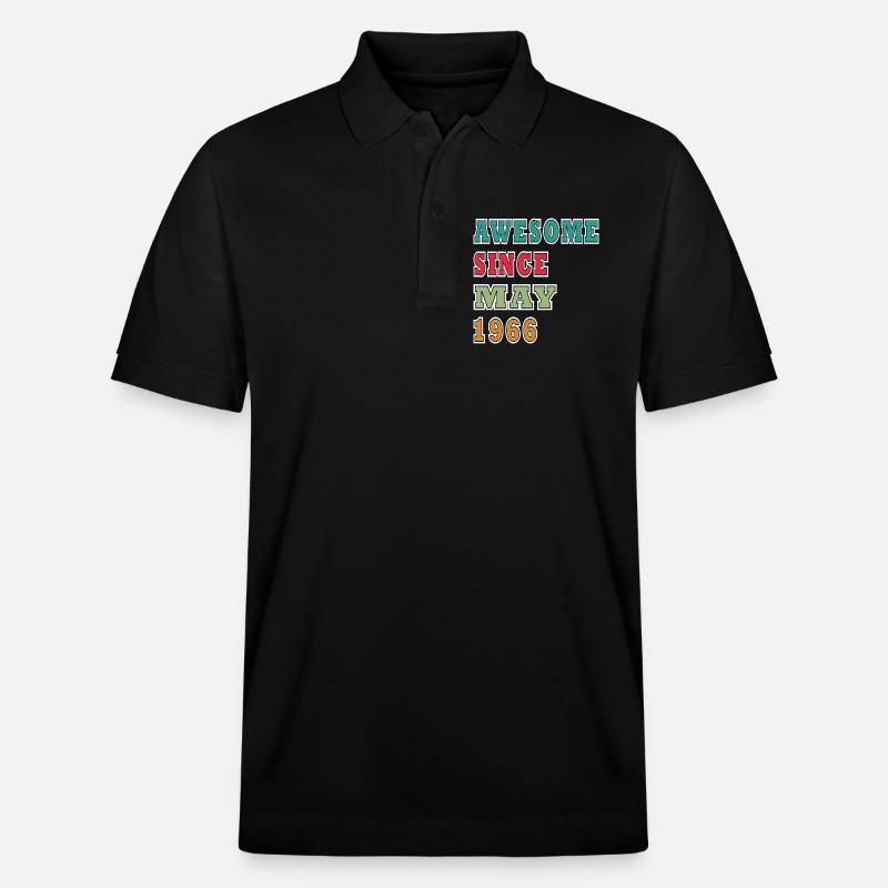 Mai 1966 - Stanley/Stella Unisex Bio-Poloshirt PREPSTER - Schwarz