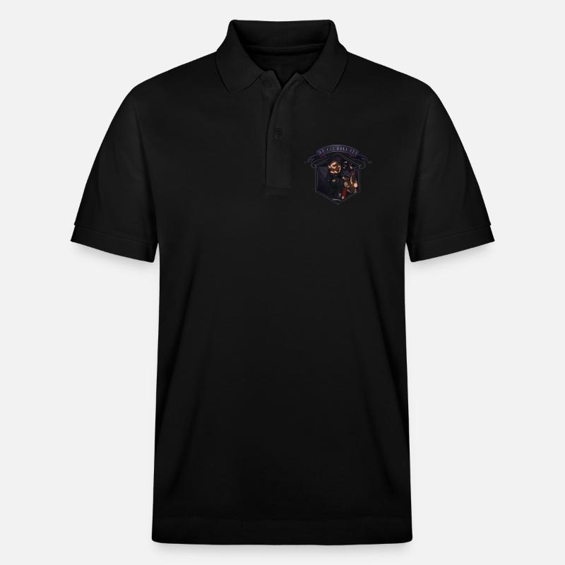 We can roll it ! Vitiligo - Polo PREPSTER bio Stanley/Stella Unisexe - noir