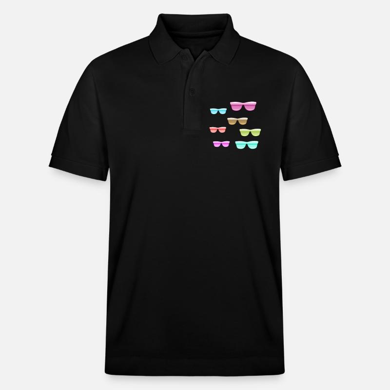 Rainures solaires - Polo PREPSTER bio Stanley/Stella Unisexe - noir