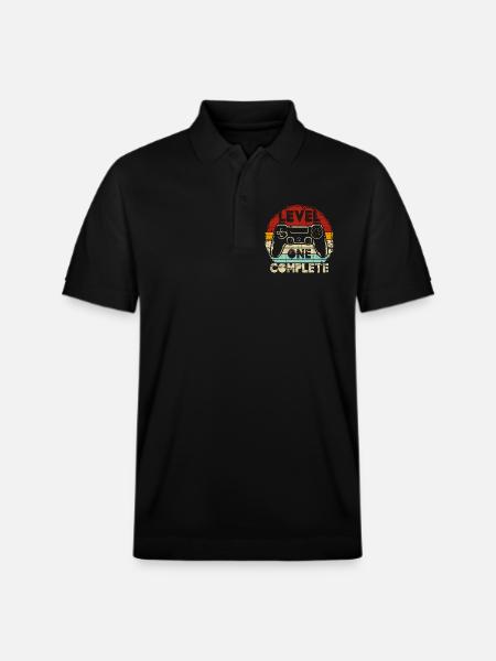 Level One Complete Retro Controller - Stanley/Stella Unisex Bio-Poloshirt PREPSTER - Schwarz