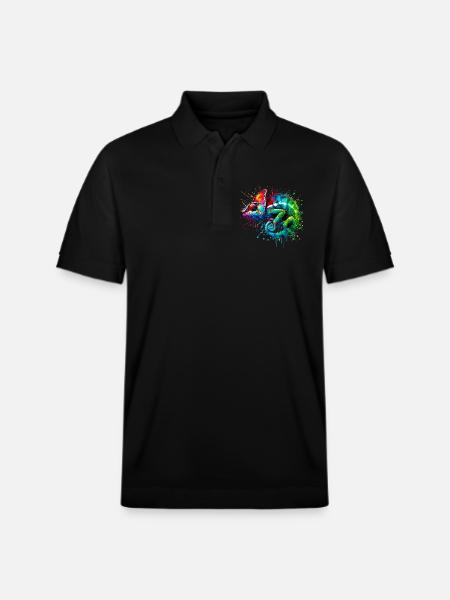 Chameleon - Stanley/Stella Unisex Organic Polo Shirt PREPSTER - black