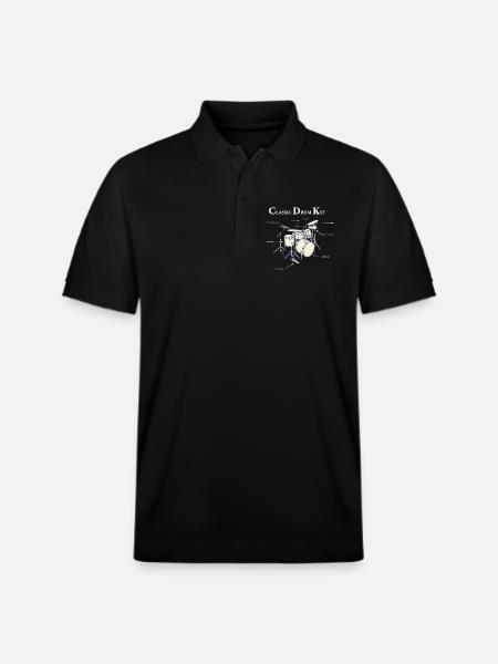 Klassisches Trommeldiagramm - Stanley/Stella Unisex Bio-Poloshirt PREPSTER - Schwarz