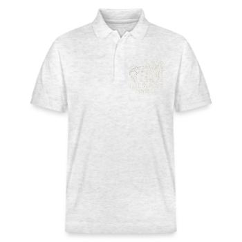 I'm So Good At Catching Fish Angler Spruch Angeln - Stanley/Stella Unisex Bio-Poloshirt PREPSTER - Weiß meliert - Vorne - Roxy (174cm) & Andy (188cm)