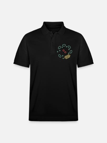 Cell Organelle Biology - Stanley/Stella Unisex Organic Polo Shirt PREPSTER - black