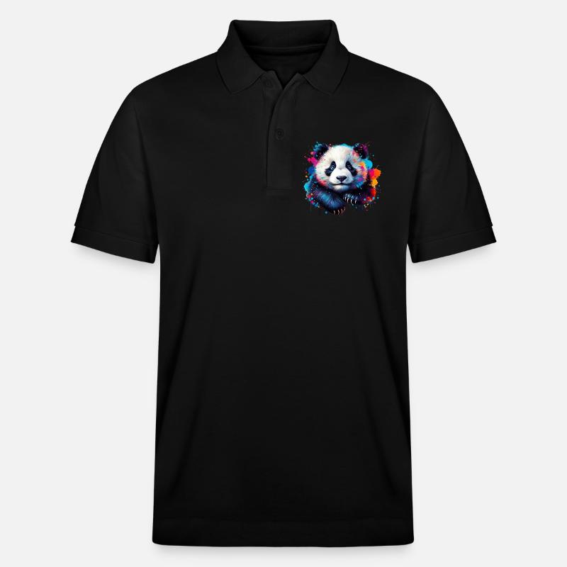Panda - Polo PREPSTER bio Stanley/Stella Unisexe - noir